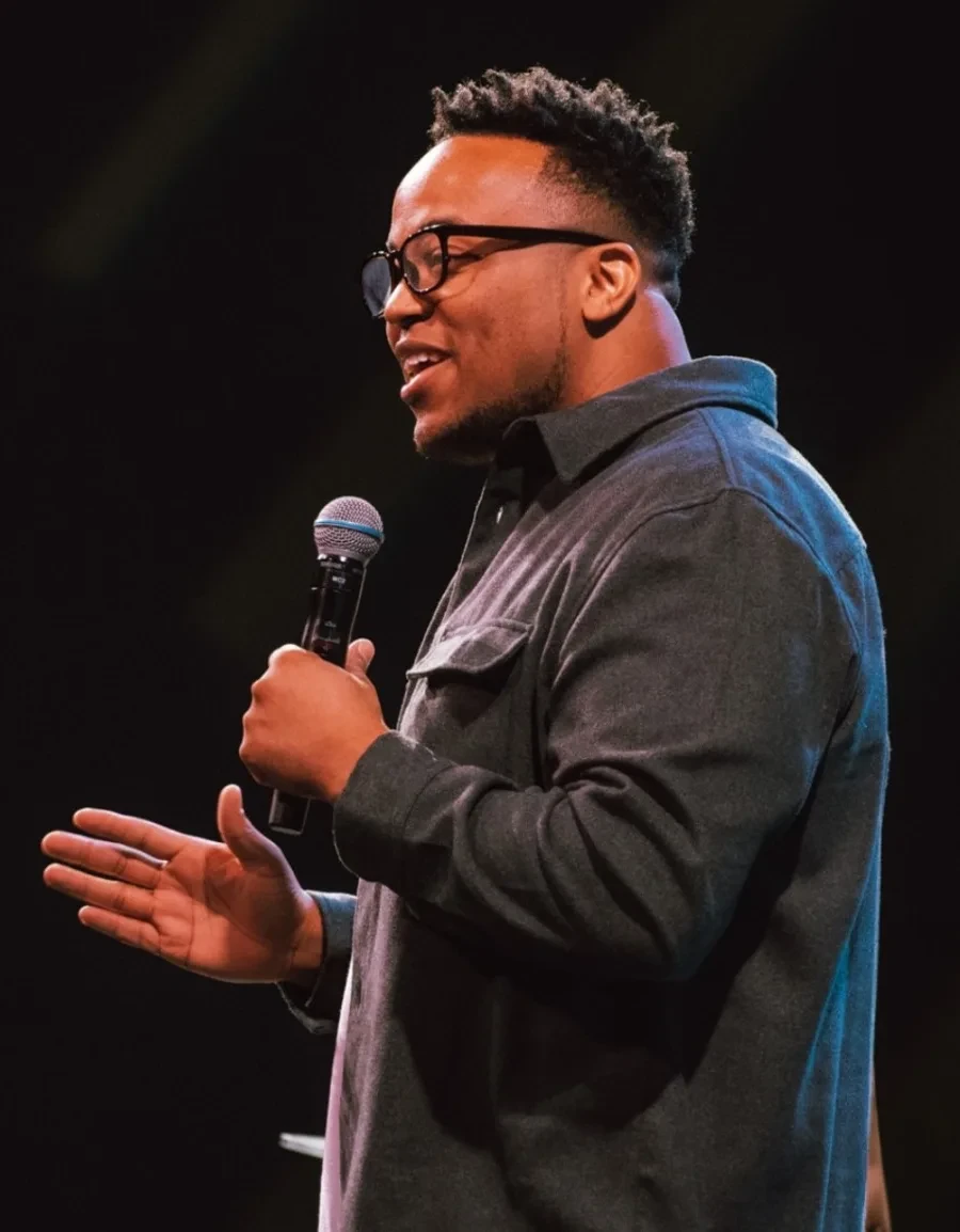 Jeremy Dudley preaching at Creative Church